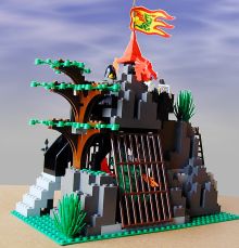 マジックドラゴンマウンテン（6076）|レゴお城シリーズ - なつレゴ